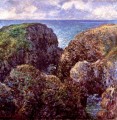 Gruppe von Felsen bei PortGoulphar Claude Monet